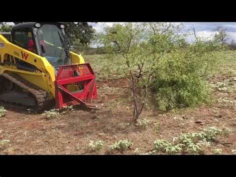 Skid Steer with GRUB N GRADE grubber attachment 